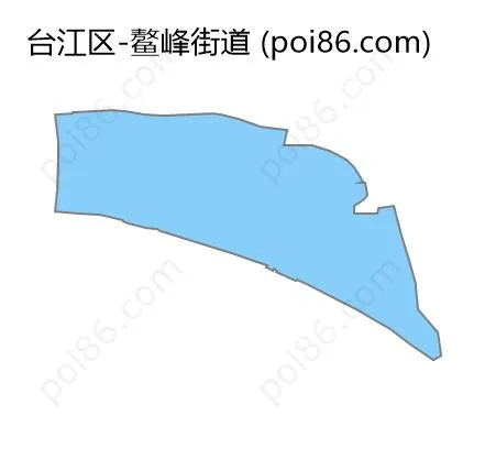 鳌峰街道边界地图