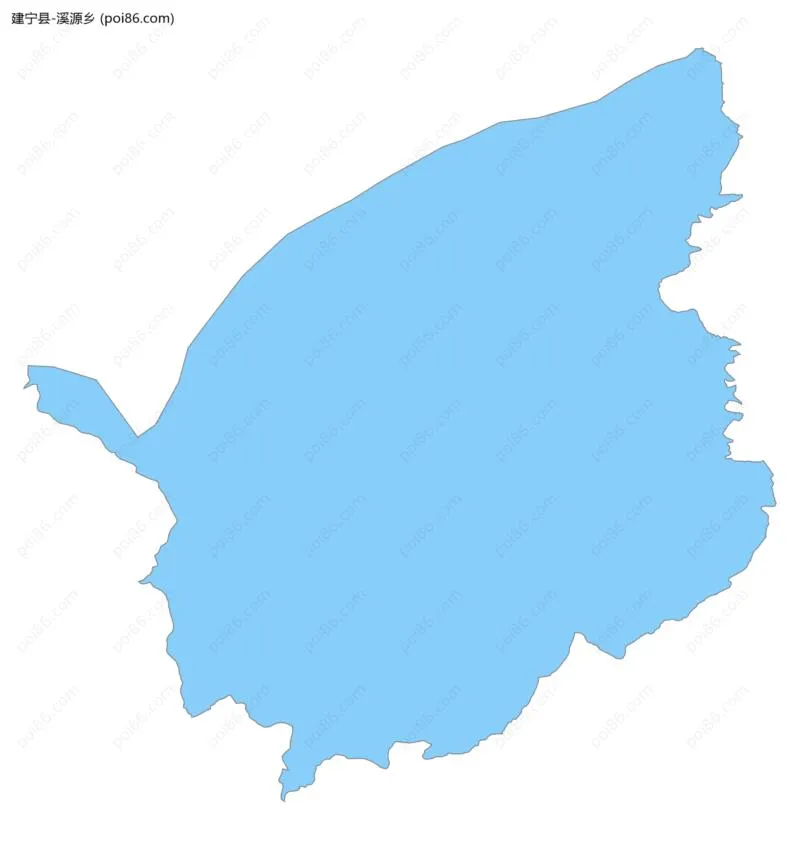 溪源乡边界地图