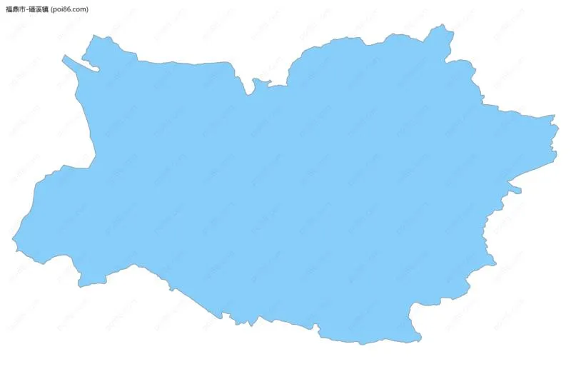 磻溪镇边界地图