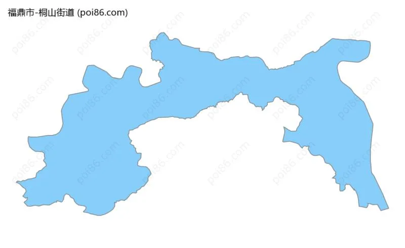 桐山街道边界地图