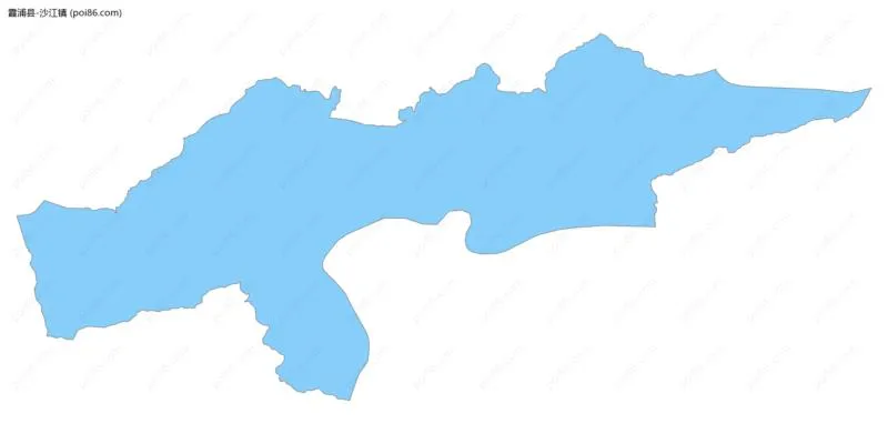 沙江镇边界地图