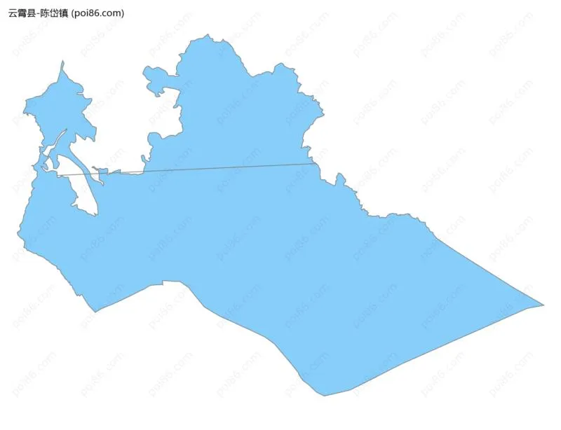 陈岱镇边界地图
