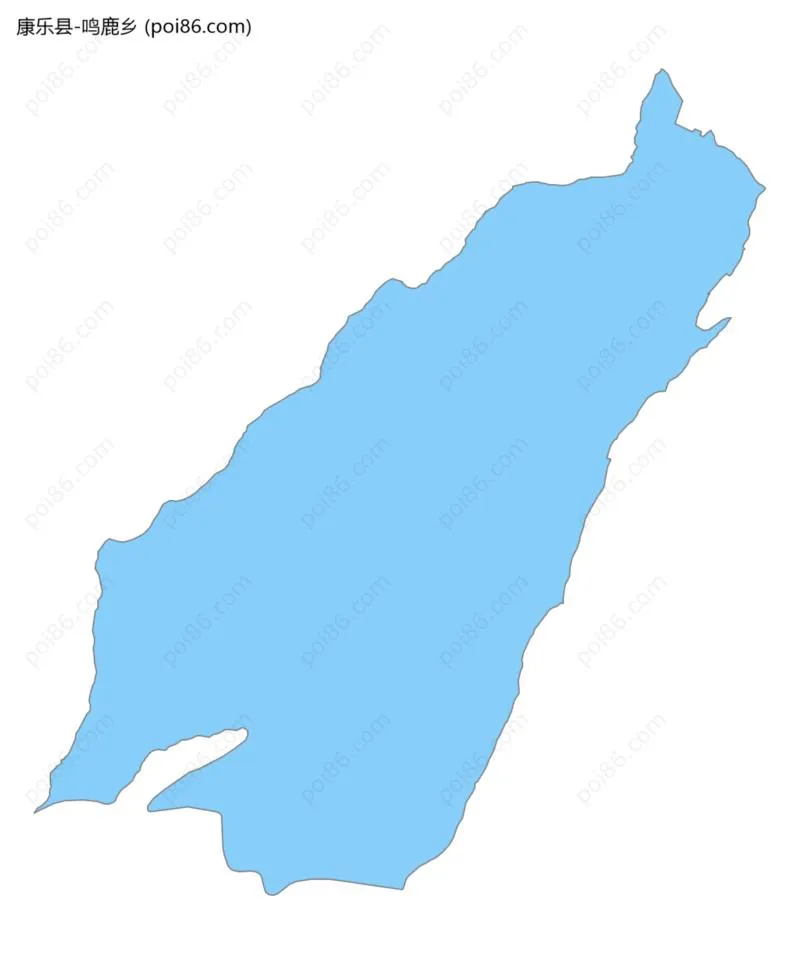 鸣鹿乡边界地图