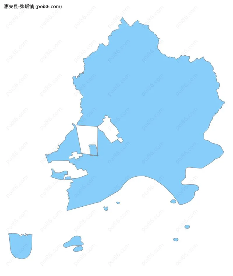 张坂镇边界地图