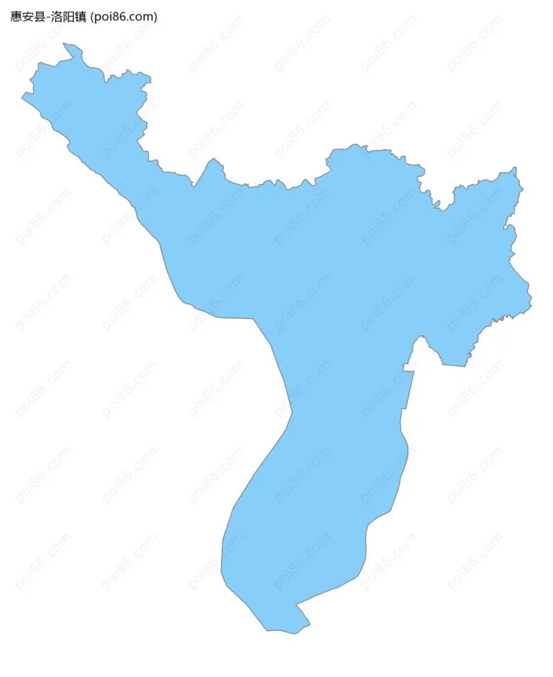 洛阳镇边界地图