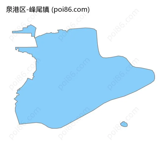 峰尾镇边界地图