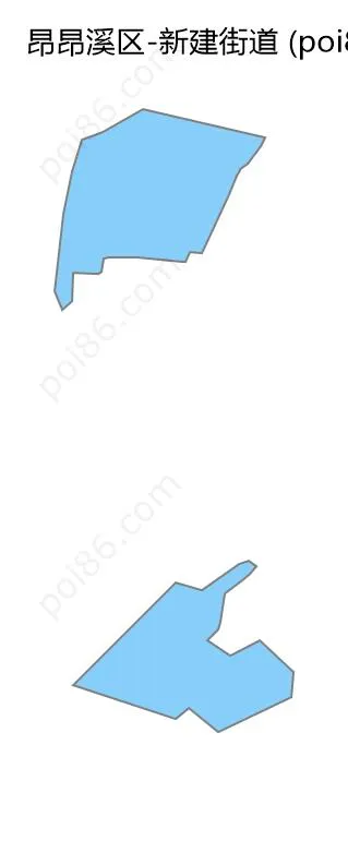 新建街道边界地图