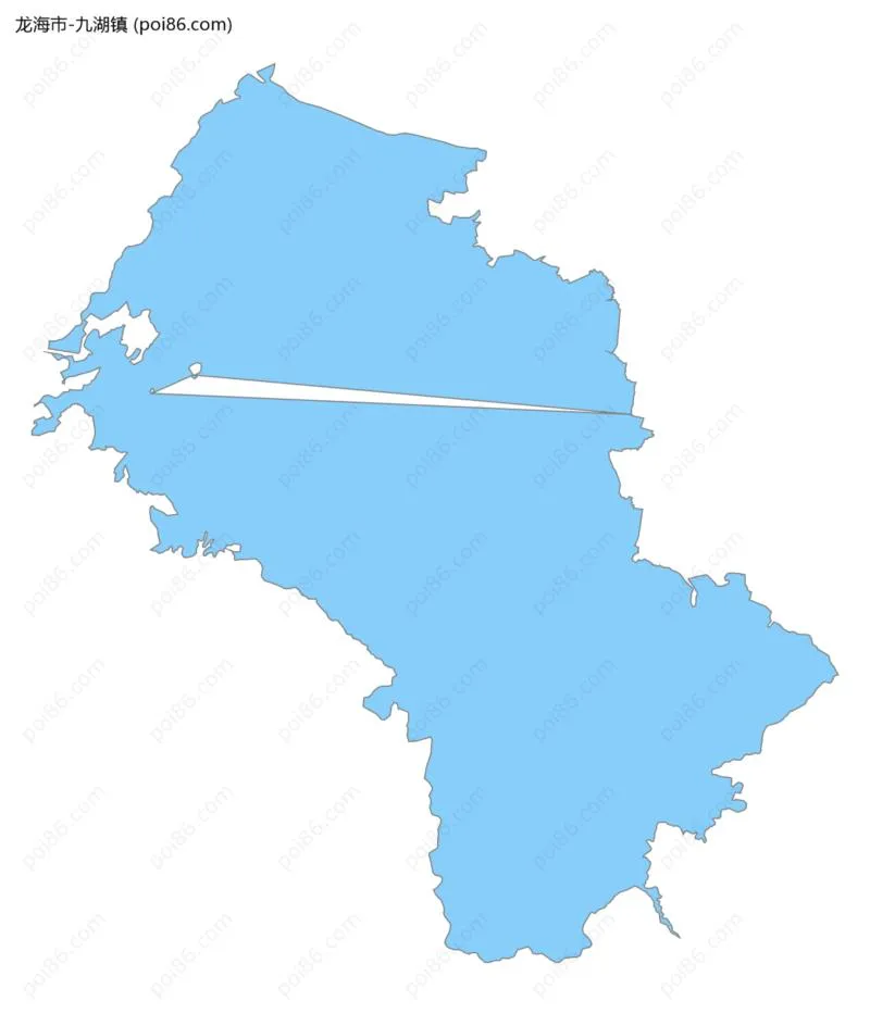 九湖镇边界地图