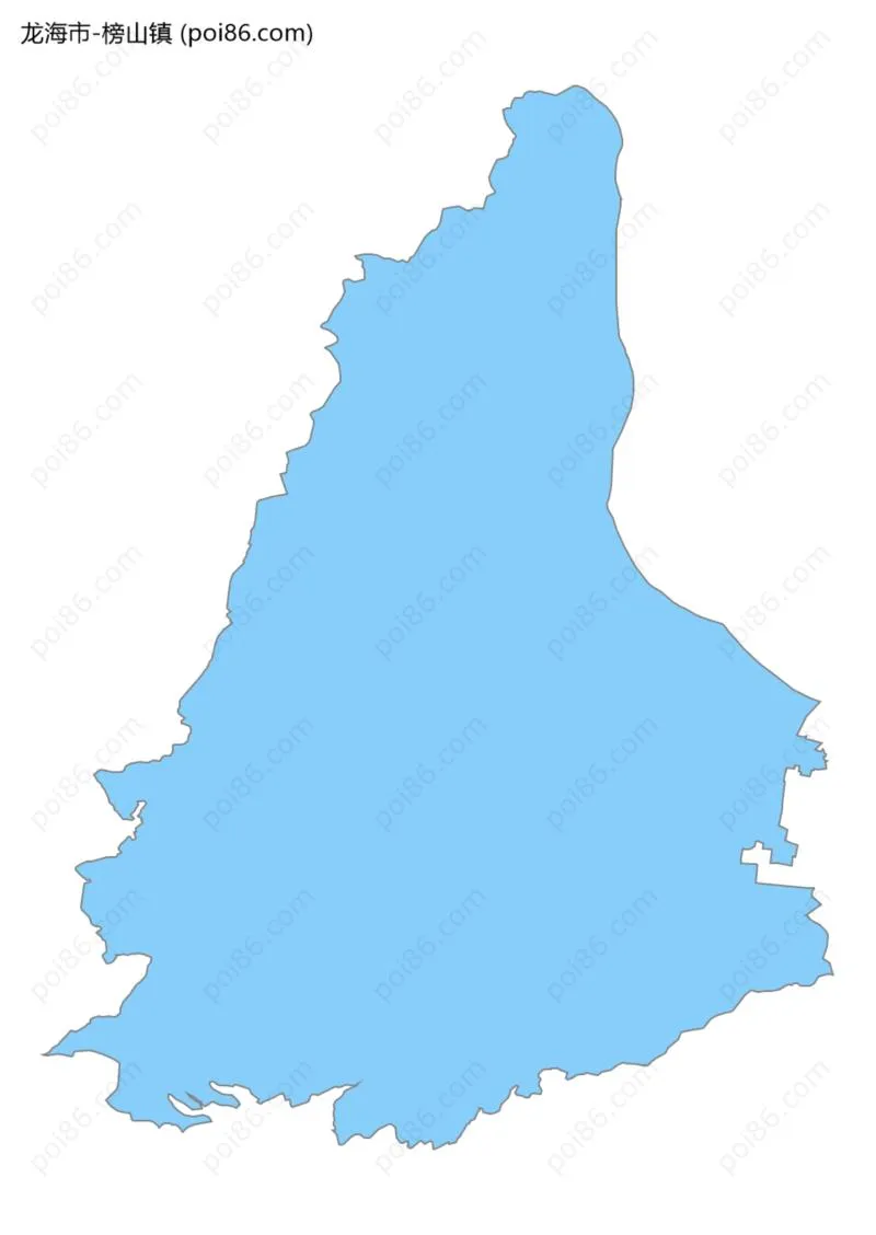 榜山镇边界地图