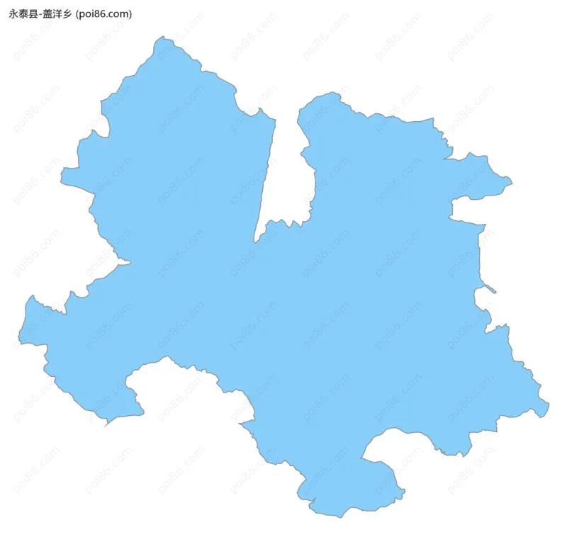 盖洋乡边界地图