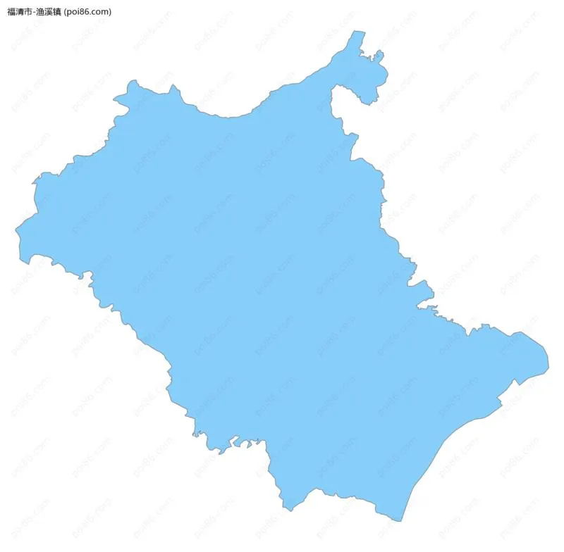 渔溪镇边界地图