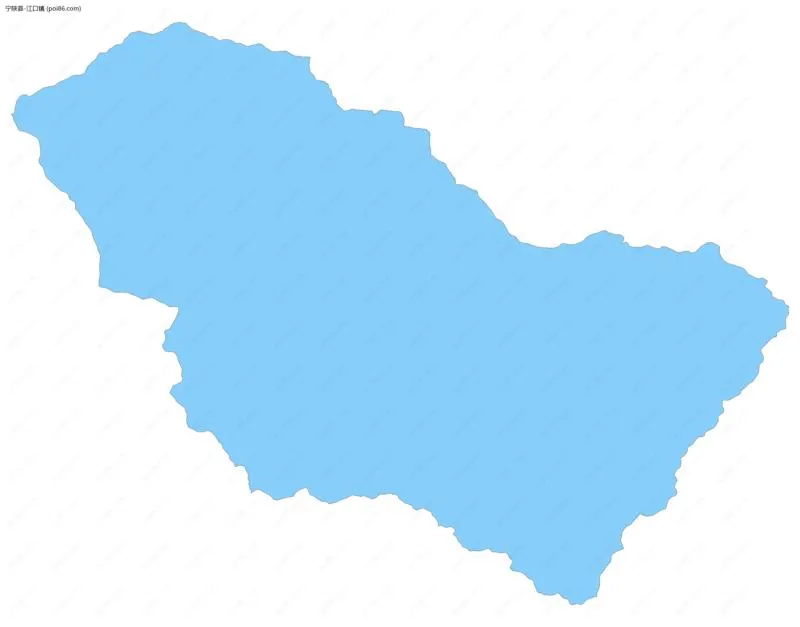 江口镇边界地图