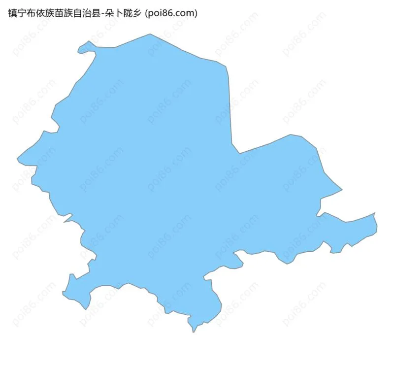 朵卜陇乡边界地图