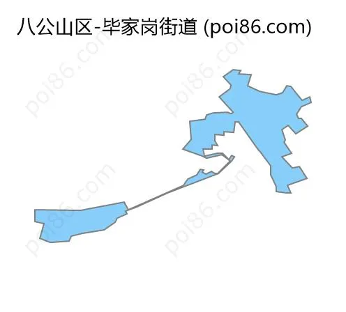 毕家岗街道边界地图