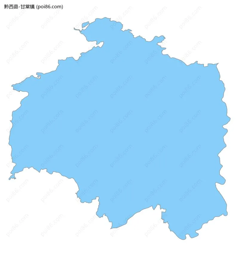 甘棠镇边界地图