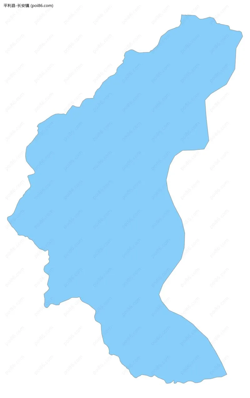 长安镇边界地图