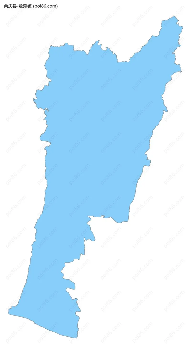 敖溪镇边界地图