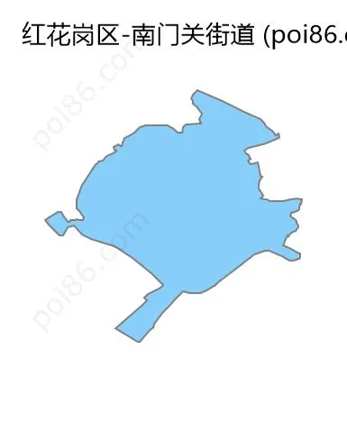 南门关街道边界地图