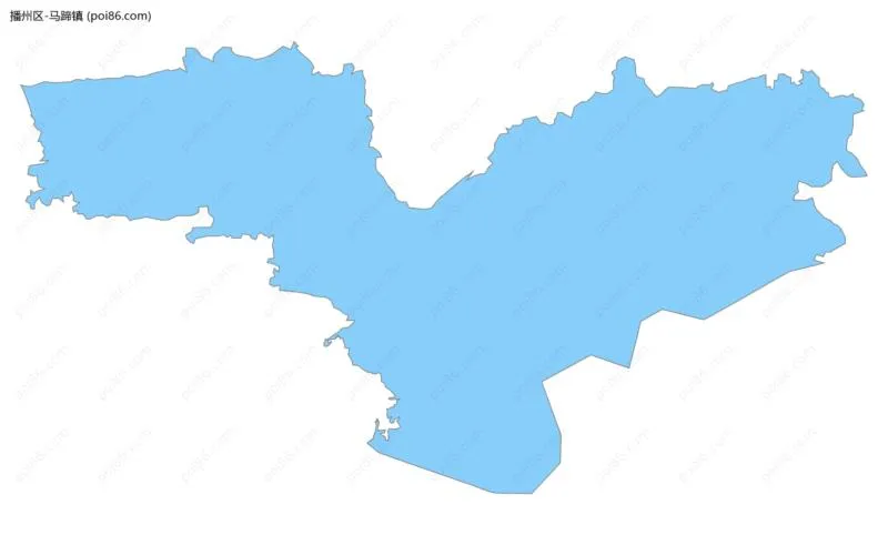 马蹄镇边界地图