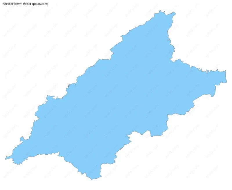 盘信镇边界地图