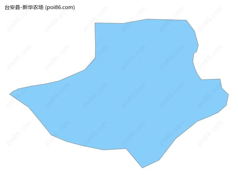 新华农场边界地图