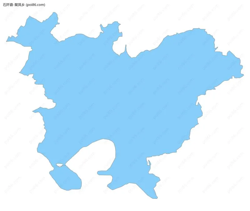 聚凤乡边界地图