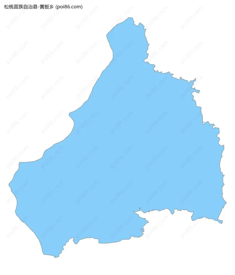 黄板乡边界地图