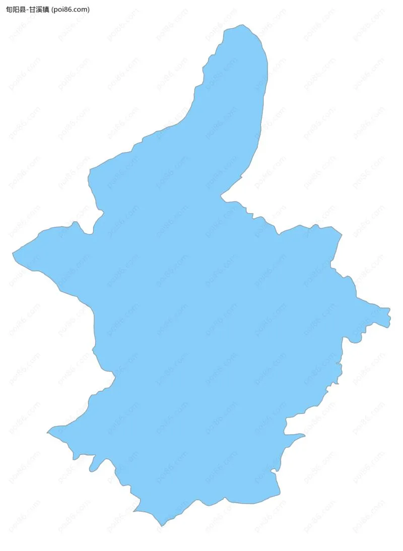 甘溪镇边界地图