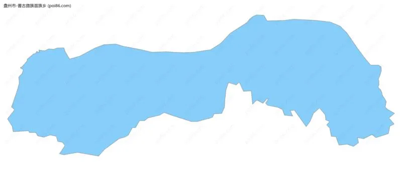 普古彝族苗族乡边界地图