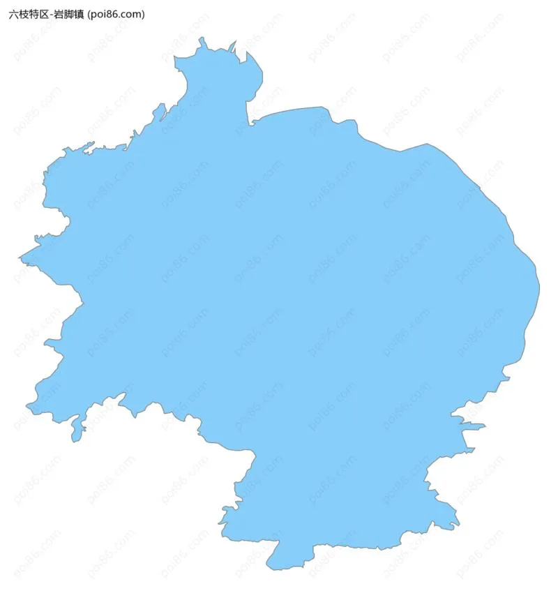 岩脚镇边界地图