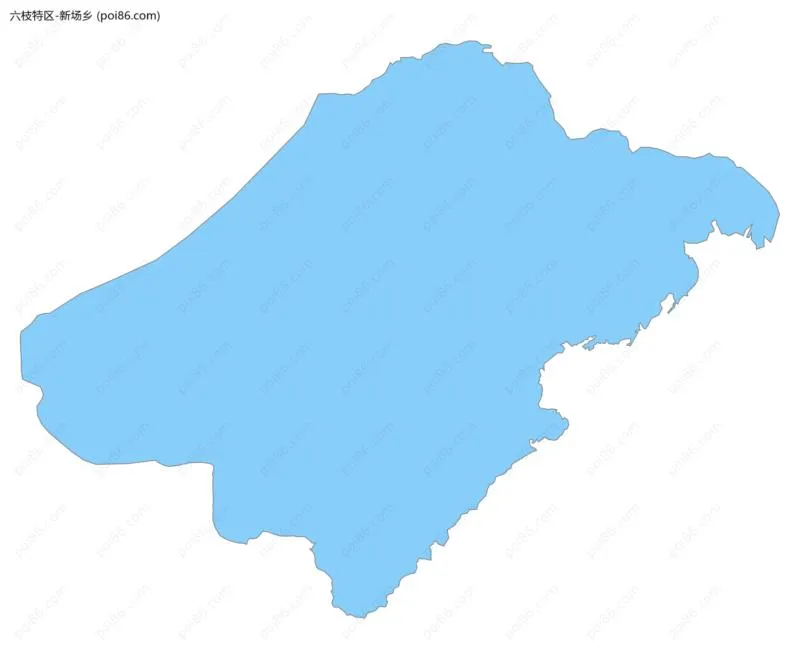 新场乡边界地图