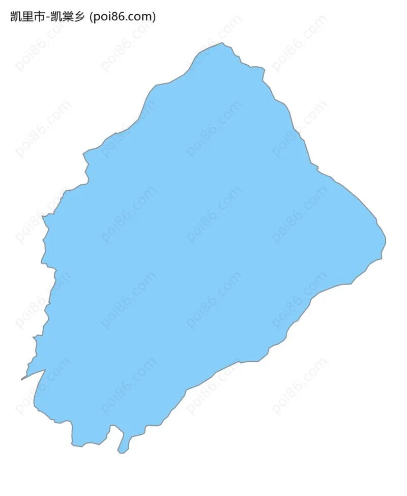 凯棠乡边界地图