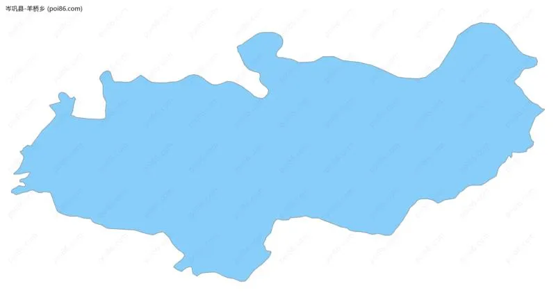 羊桥乡边界地图