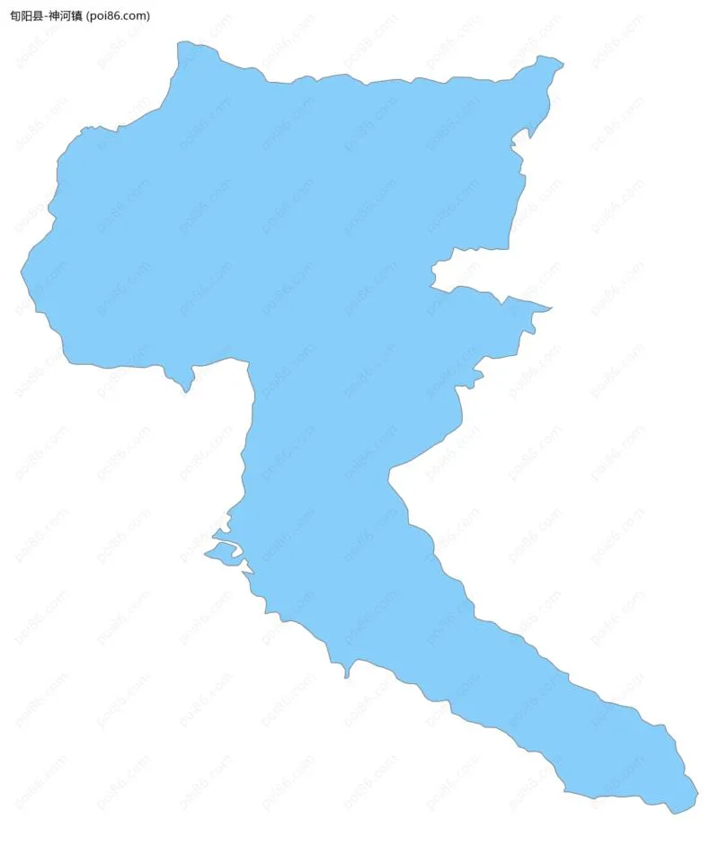 神河镇边界地图