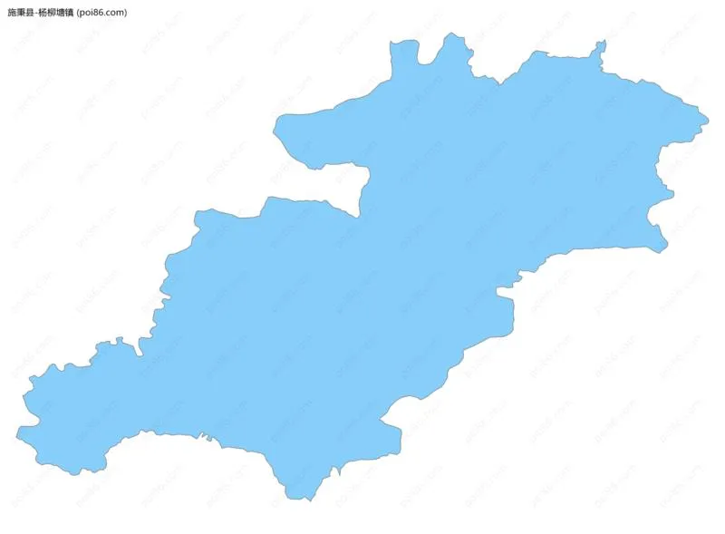 杨柳塘镇边界地图