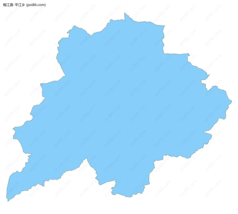 平江乡边界地图