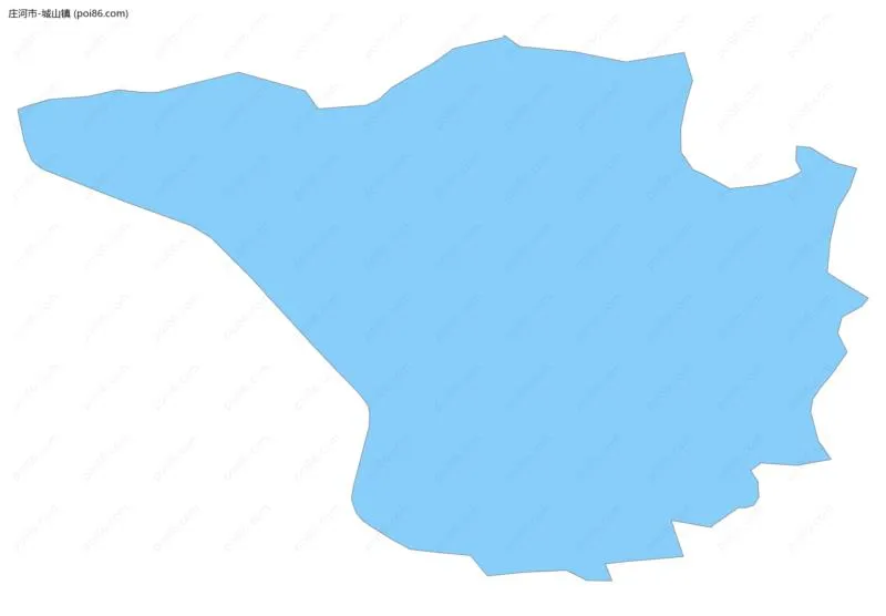 城山镇边界地图