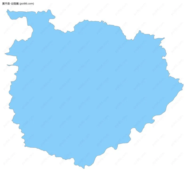 谷陇镇边界地图