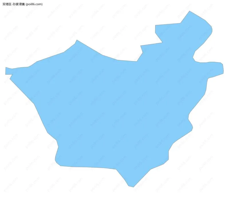 孙家湾镇边界地图