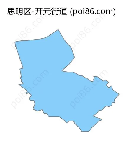 开元街道边界地图