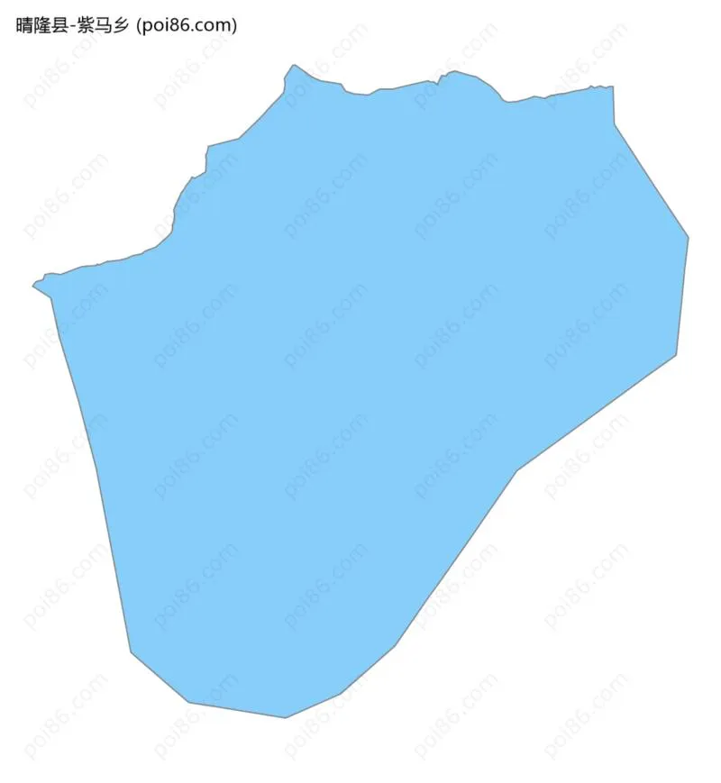 紫马乡边界地图