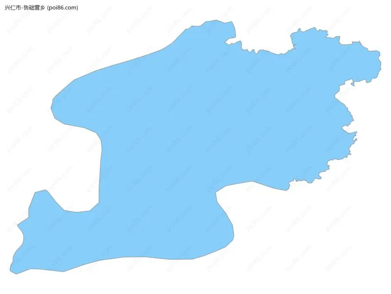 鲁础营乡边界地图