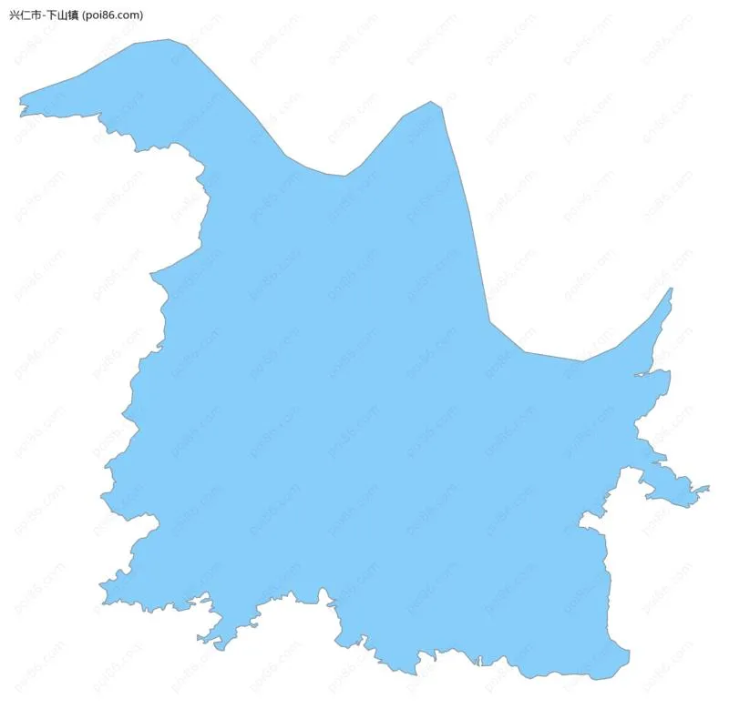 下山镇边界地图