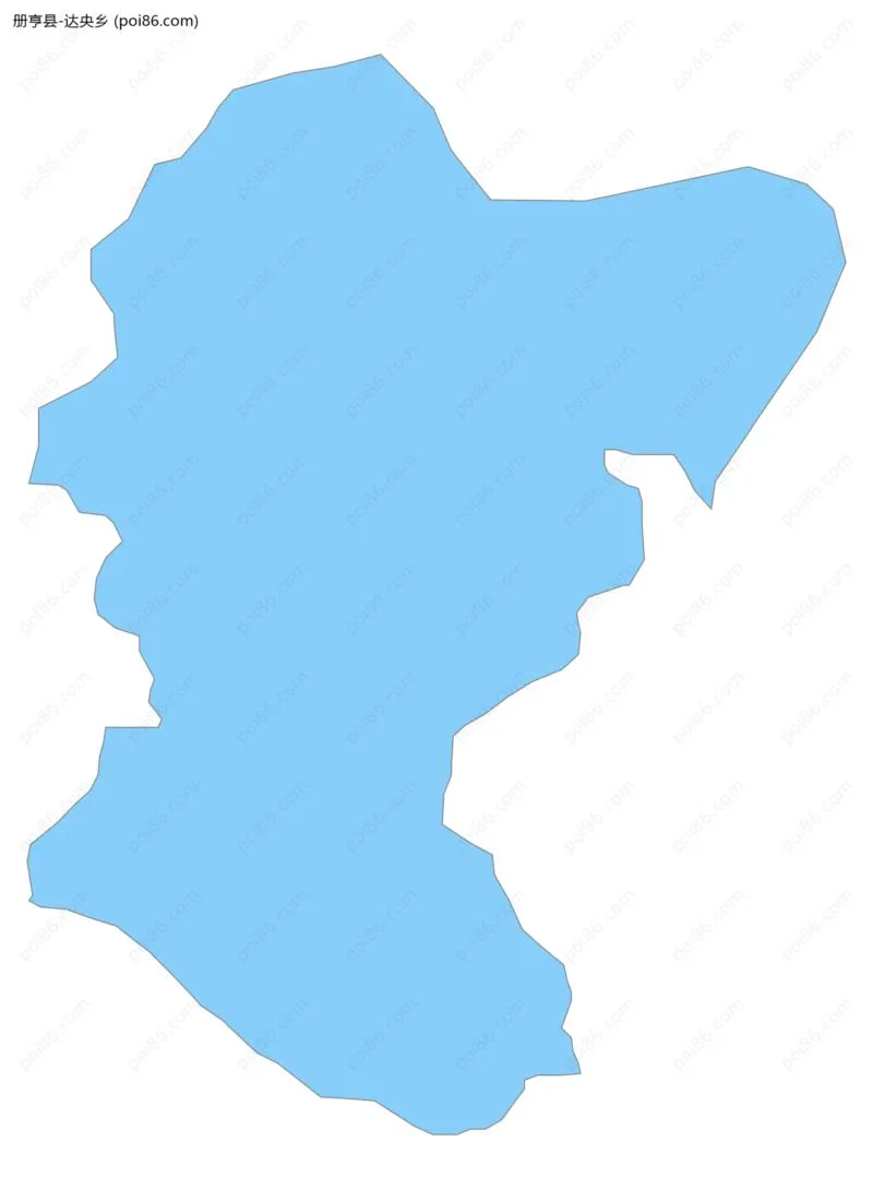 达央乡边界地图