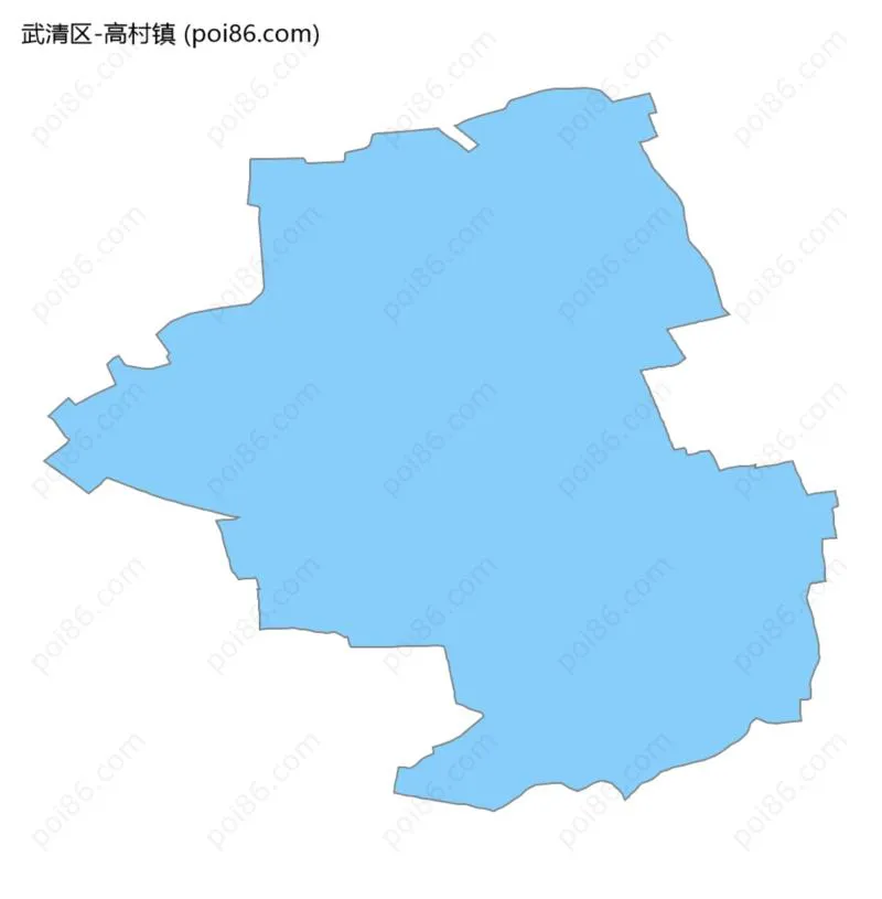 高村镇边界地图