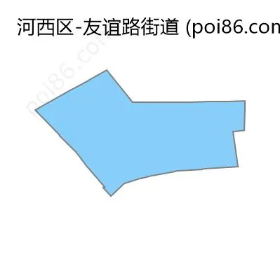 友谊路街道边界地图