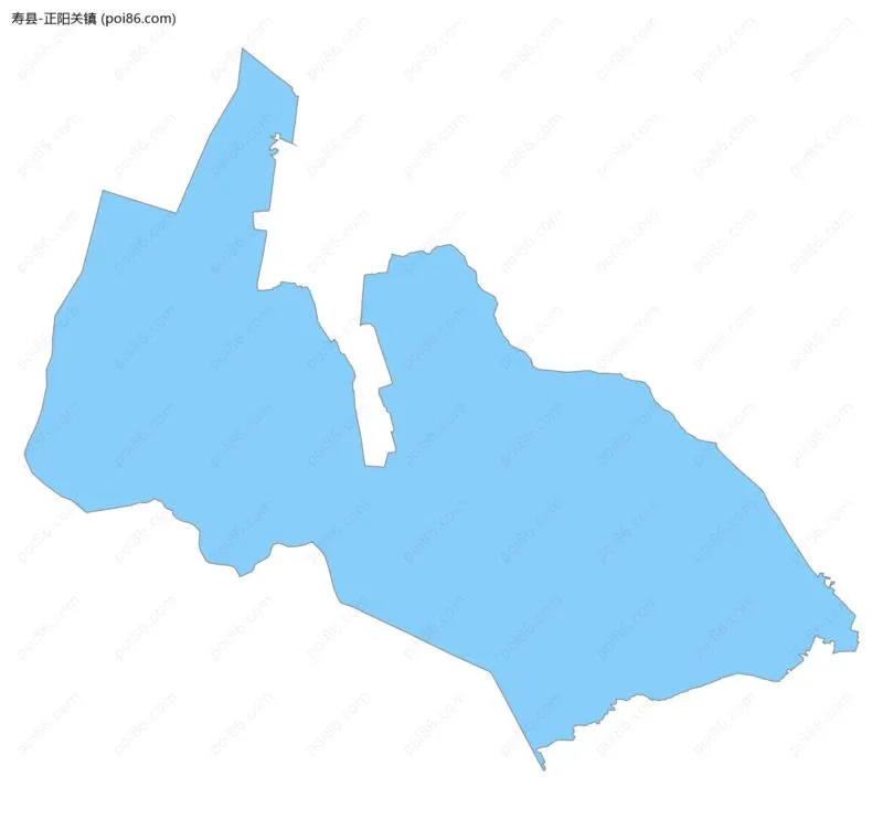 正阳关镇边界地图