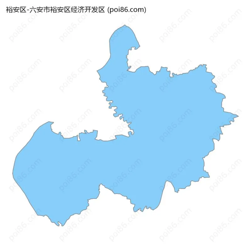 六安市裕安区经济开发区边界地图