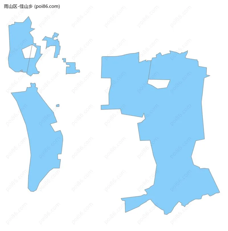 佳山乡边界地图