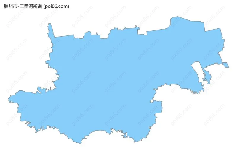 三里河街道边界地图